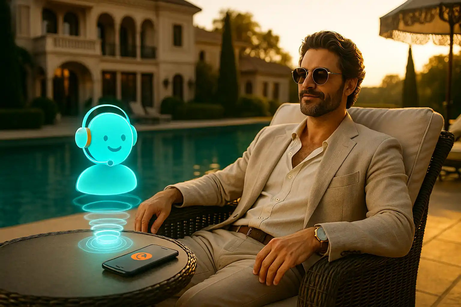 AI Receptionist Illustration