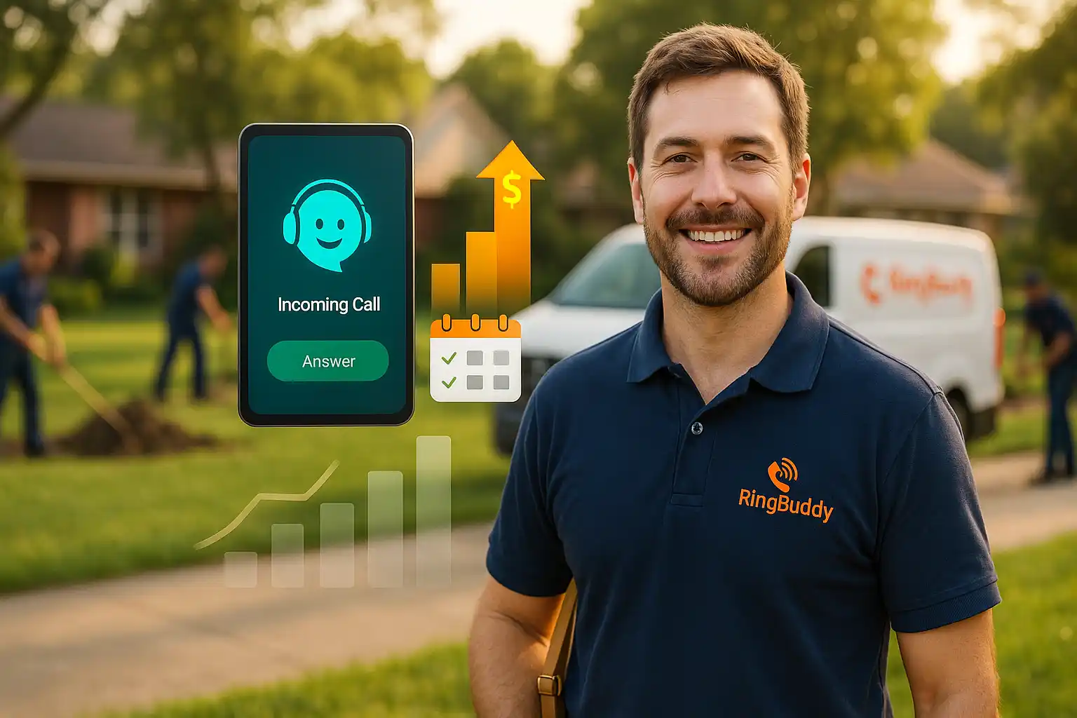 AI Receptionist Illustration