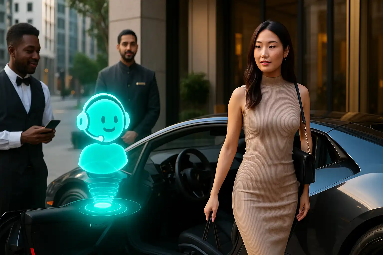 AI Receptionist Illustration